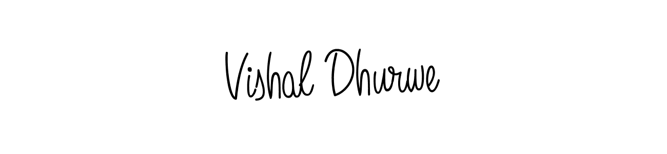 Design your own signature with our free online signature maker. With this signature software, you can create a handwritten (Angelique-Rose-font-FFP) signature for name Vishal Dhurwe. Vishal Dhurwe signature style 5 images and pictures png