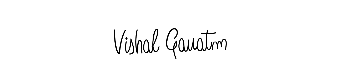 How to make Vishal Gauatm signature? Angelique-Rose-font-FFP is a professional autograph style. Create handwritten signature for Vishal Gauatm name. Vishal Gauatm signature style 5 images and pictures png