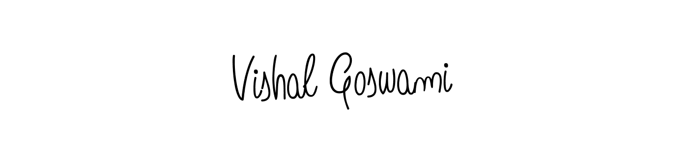 Vishal Goswami stylish signature style. Best Handwritten Sign (Angelique-Rose-font-FFP) for my name. Handwritten Signature Collection Ideas for my name Vishal Goswami. Vishal Goswami signature style 5 images and pictures png