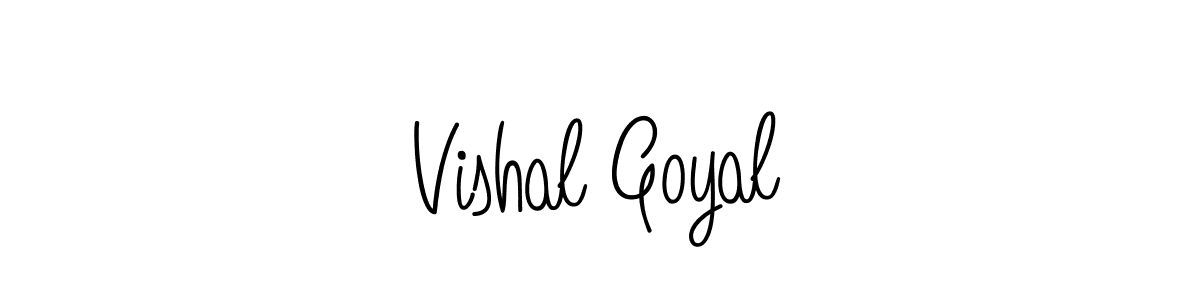 How to Draw Vishal Goyal signature style? Angelique-Rose-font-FFP is a latest design signature styles for name Vishal Goyal. Vishal Goyal signature style 5 images and pictures png