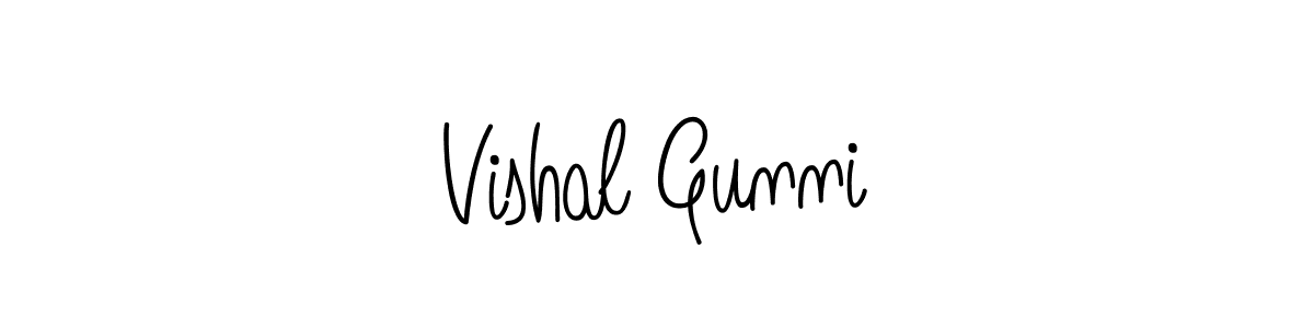 Once you've used our free online signature maker to create your best signature Angelique-Rose-font-FFP style, it's time to enjoy all of the benefits that Vishal Gunni name signing documents. Vishal Gunni signature style 5 images and pictures png