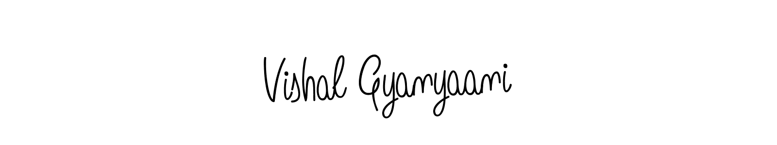 The best way (Angelique-Rose-font-FFP) to make a short signature is to pick only two or three words in your name. The name Vishal Gyanyaani include a total of six letters. For converting this name. Vishal Gyanyaani signature style 5 images and pictures png