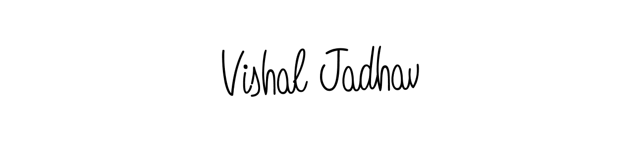 Design your own signature with our free online signature maker. With this signature software, you can create a handwritten (Angelique-Rose-font-FFP) signature for name Vishal Jadhav. Vishal Jadhav signature style 5 images and pictures png