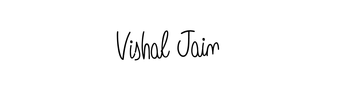 Design your own signature with our free online signature maker. With this signature software, you can create a handwritten (Angelique-Rose-font-FFP) signature for name Vishal Jain. Vishal Jain signature style 5 images and pictures png