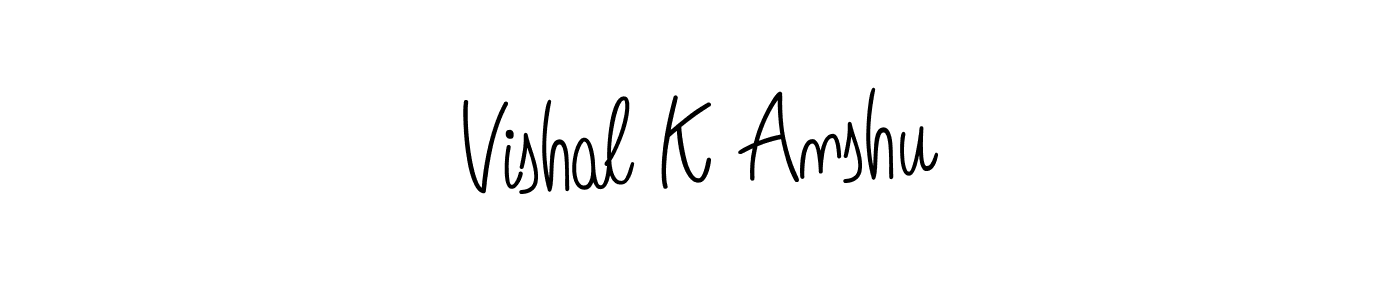 You can use this online signature creator to create a handwritten signature for the name Vishal K Anshu. This is the best online autograph maker. Vishal K Anshu signature style 5 images and pictures png