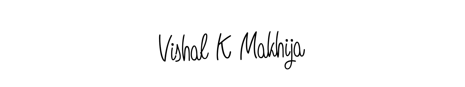 Also we have Vishal K Makhija name is the best signature style. Create professional handwritten signature collection using Angelique-Rose-font-FFP autograph style. Vishal K Makhija signature style 5 images and pictures png