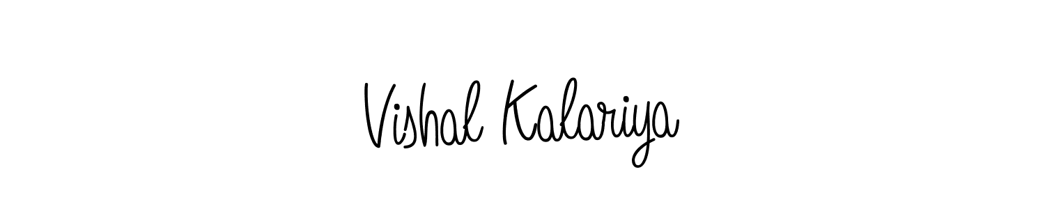 The best way (Angelique-Rose-font-FFP) to make a short signature is to pick only two or three words in your name. The name Vishal Kalariya include a total of six letters. For converting this name. Vishal Kalariya signature style 5 images and pictures png