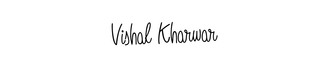 It looks lik you need a new signature style for name Vishal Kharwar. Design unique handwritten (Angelique-Rose-font-FFP) signature with our free signature maker in just a few clicks. Vishal Kharwar signature style 5 images and pictures png