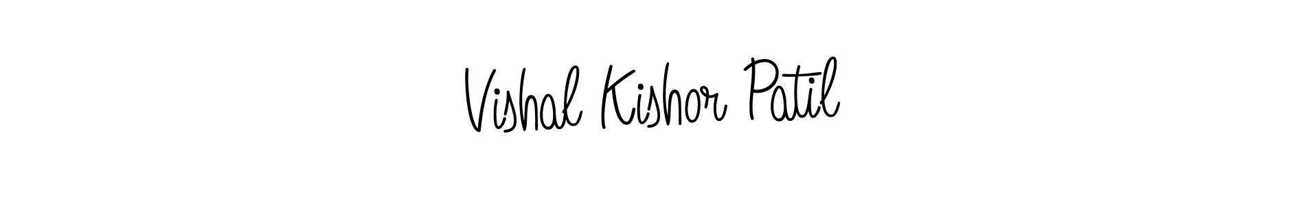 This is the best signature style for the Vishal Kishor Patil name. Also you like these signature font (Angelique-Rose-font-FFP). Mix name signature. Vishal Kishor Patil signature style 5 images and pictures png