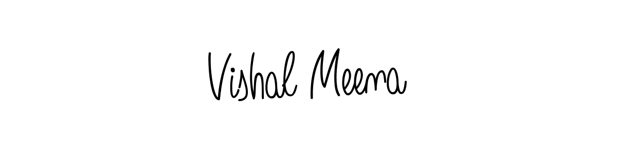 Create a beautiful signature design for name Vishal Meena. With this signature (Angelique-Rose-font-FFP) fonts, you can make a handwritten signature for free. Vishal Meena signature style 5 images and pictures png