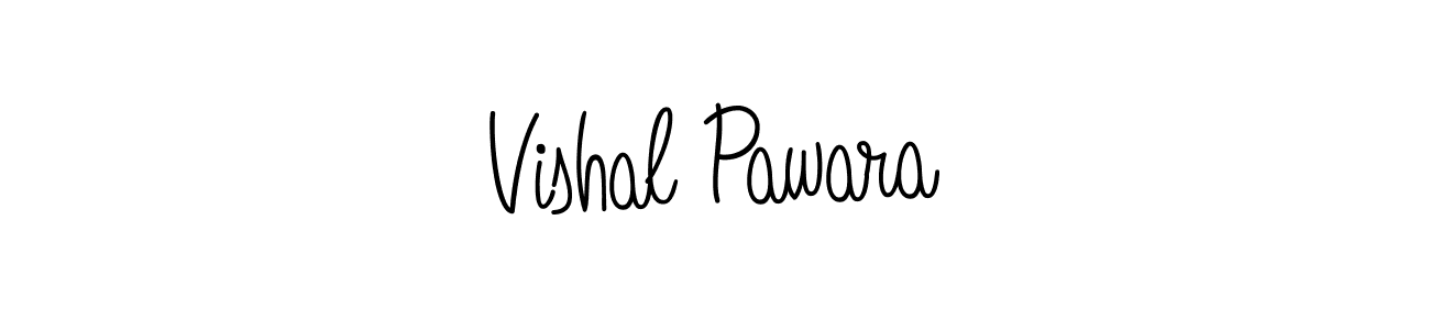 Use a signature maker to create a handwritten signature online. With this signature software, you can design (Angelique-Rose-font-FFP) your own signature for name Vishal Pawara. Vishal Pawara signature style 5 images and pictures png