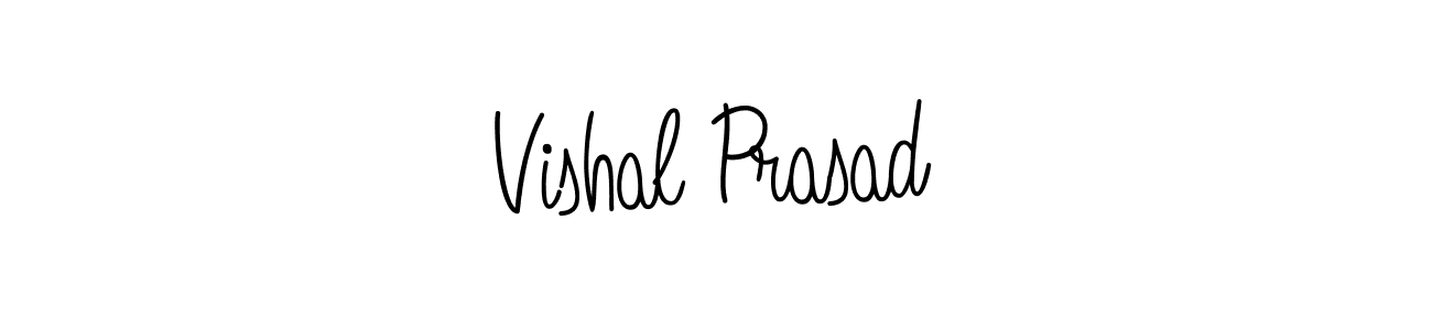 Create a beautiful signature design for name Vishal Prasad. With this signature (Angelique-Rose-font-FFP) fonts, you can make a handwritten signature for free. Vishal Prasad signature style 5 images and pictures png