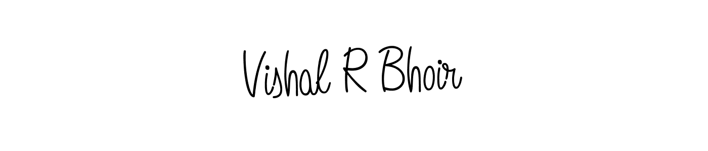 Make a beautiful signature design for name Vishal R Bhoir. With this signature (Angelique-Rose-font-FFP) style, you can create a handwritten signature for free. Vishal R Bhoir signature style 5 images and pictures png