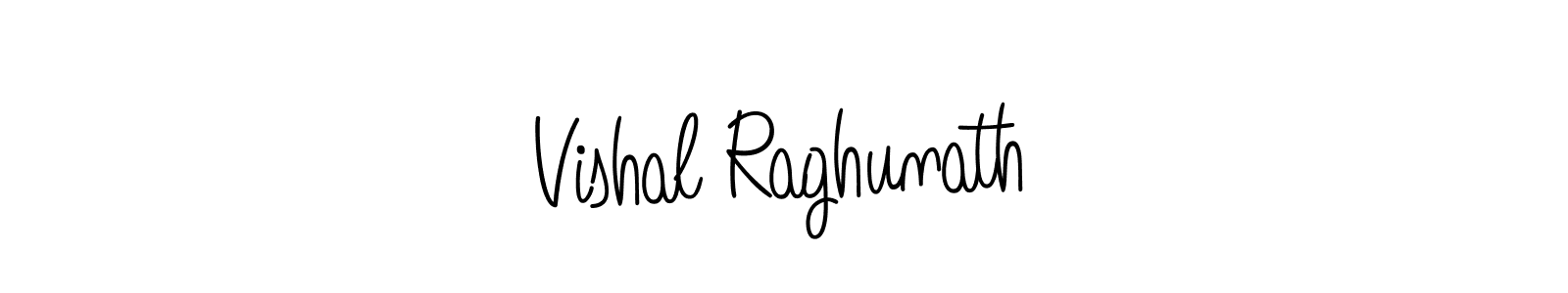 How to make Vishal Raghunath name signature. Use Angelique-Rose-font-FFP style for creating short signs online. This is the latest handwritten sign. Vishal Raghunath signature style 5 images and pictures png