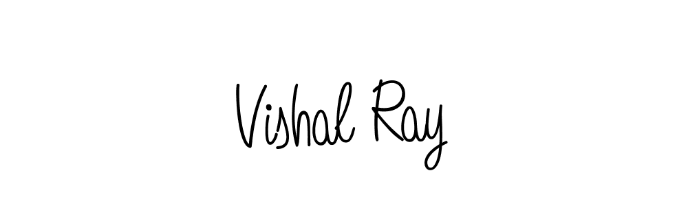 You should practise on your own different ways (Angelique-Rose-font-FFP) to write your name (Vishal Ray) in signature. don't let someone else do it for you. Vishal Ray signature style 5 images and pictures png