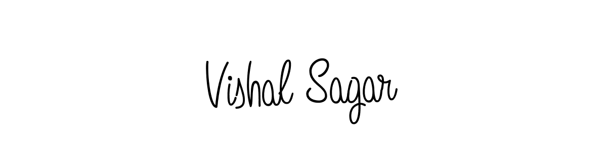 Use a signature maker to create a handwritten signature online. With this signature software, you can design (Angelique-Rose-font-FFP) your own signature for name Vishal Sagar. Vishal Sagar signature style 5 images and pictures png