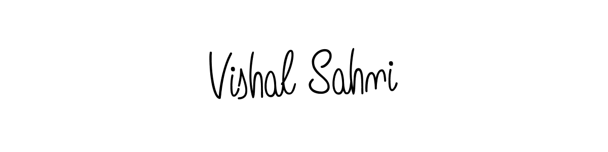 Design your own signature with our free online signature maker. With this signature software, you can create a handwritten (Angelique-Rose-font-FFP) signature for name Vishal Sahni. Vishal Sahni signature style 5 images and pictures png