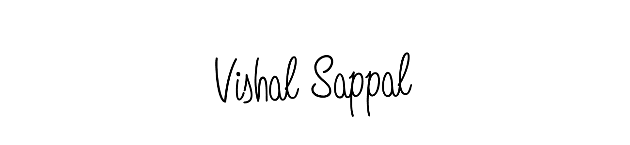 Use a signature maker to create a handwritten signature online. With this signature software, you can design (Angelique-Rose-font-FFP) your own signature for name Vishal Sappal. Vishal Sappal signature style 5 images and pictures png