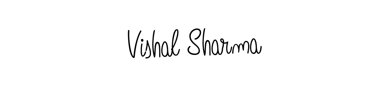 How to Draw Vishal Sharma signature style? Angelique-Rose-font-FFP is a latest design signature styles for name Vishal Sharma. Vishal Sharma signature style 5 images and pictures png