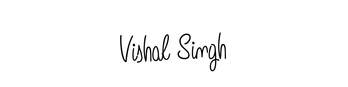 How to make Vishal Singh name signature. Use Angelique-Rose-font-FFP style for creating short signs online. This is the latest handwritten sign. Vishal Singh signature style 5 images and pictures png