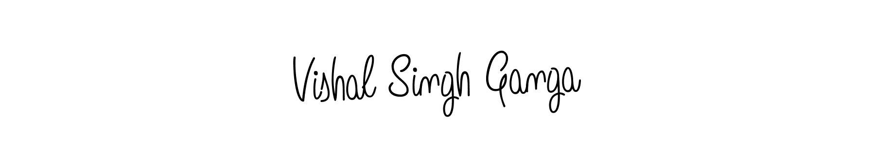 Design your own signature with our free online signature maker. With this signature software, you can create a handwritten (Angelique-Rose-font-FFP) signature for name Vishal Singh Ganga. Vishal Singh Ganga signature style 5 images and pictures png