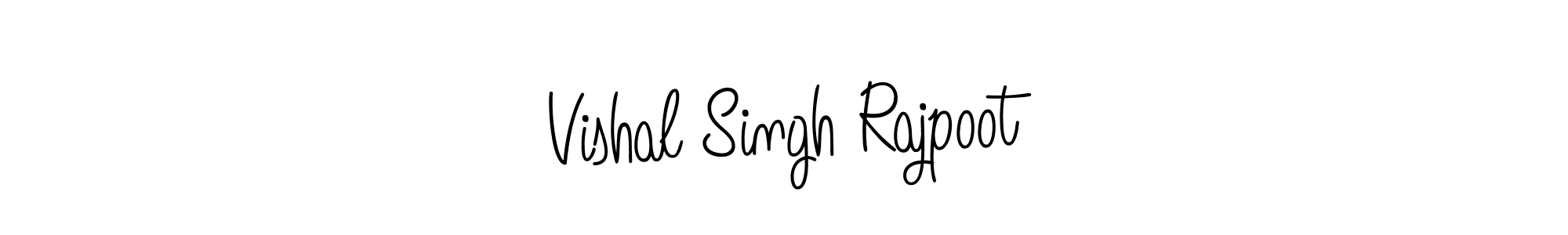 You should practise on your own different ways (Angelique-Rose-font-FFP) to write your name (Vishal Singh Rajpoot) in signature. don't let someone else do it for you. Vishal Singh Rajpoot signature style 5 images and pictures png