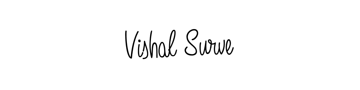 How to make Vishal Surve name signature. Use Angelique-Rose-font-FFP style for creating short signs online. This is the latest handwritten sign. Vishal Surve signature style 5 images and pictures png