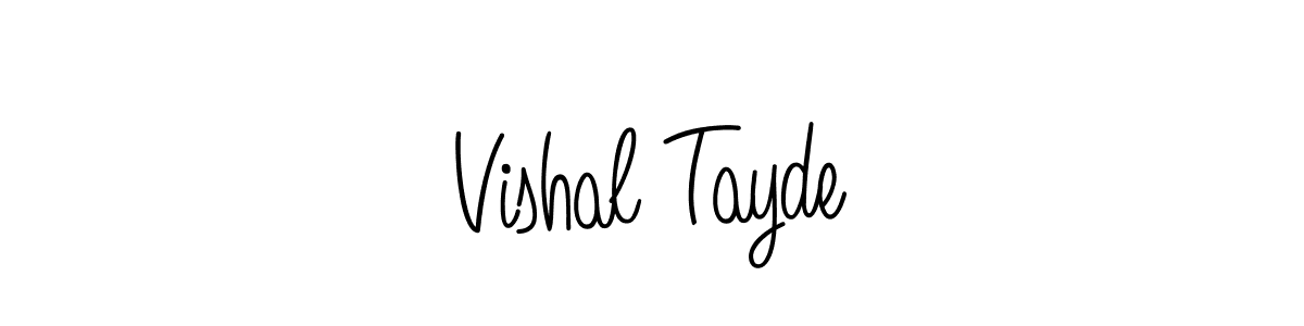 How to Draw Vishal Tayde signature style? Angelique-Rose-font-FFP is a latest design signature styles for name Vishal Tayde. Vishal Tayde signature style 5 images and pictures png