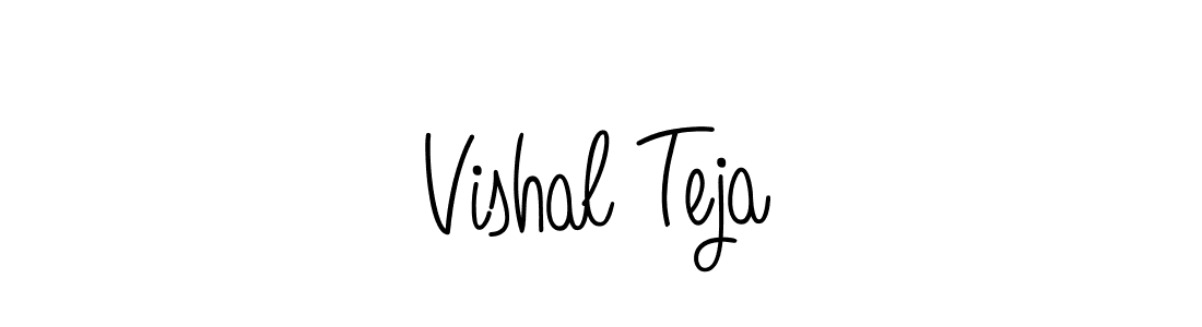 Also we have Vishal Teja name is the best signature style. Create professional handwritten signature collection using Angelique-Rose-font-FFP autograph style. Vishal Teja signature style 5 images and pictures png