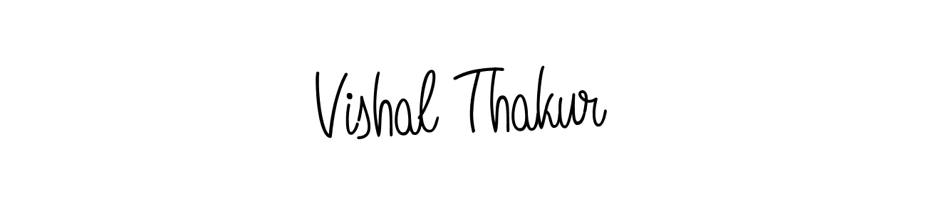 The best way (Angelique-Rose-font-FFP) to make a short signature is to pick only two or three words in your name. The name Vishal Thakur include a total of six letters. For converting this name. Vishal Thakur signature style 5 images and pictures png