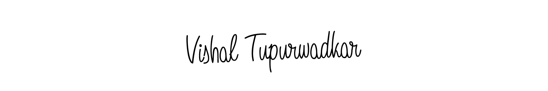 The best way (Angelique-Rose-font-FFP) to make a short signature is to pick only two or three words in your name. The name Vishal Tupurwadkar include a total of six letters. For converting this name. Vishal Tupurwadkar signature style 5 images and pictures png