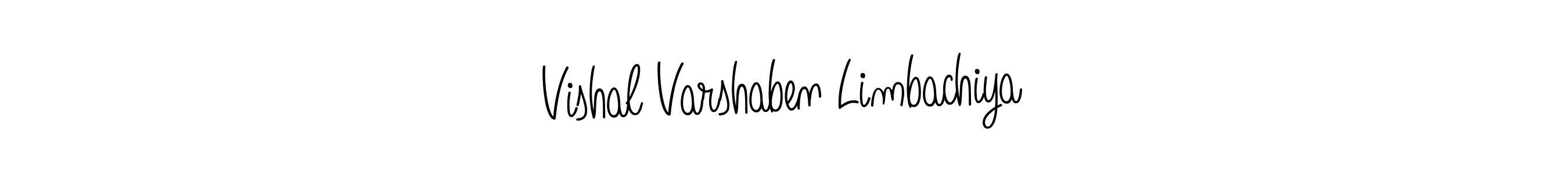 Make a beautiful signature design for name Vishal Varshaben Limbachiya. With this signature (Angelique-Rose-font-FFP) style, you can create a handwritten signature for free. Vishal Varshaben Limbachiya signature style 5 images and pictures png