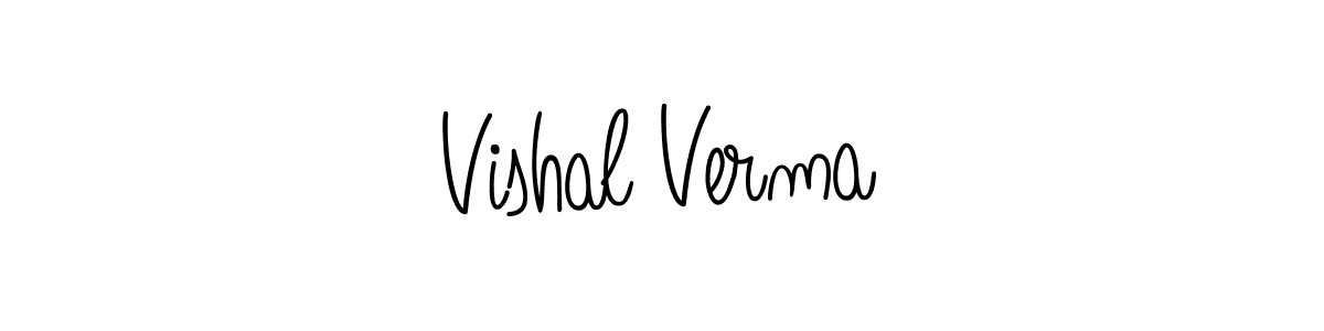 Create a beautiful signature design for name Vishal Verma. With this signature (Angelique-Rose-font-FFP) fonts, you can make a handwritten signature for free. Vishal Verma signature style 5 images and pictures png