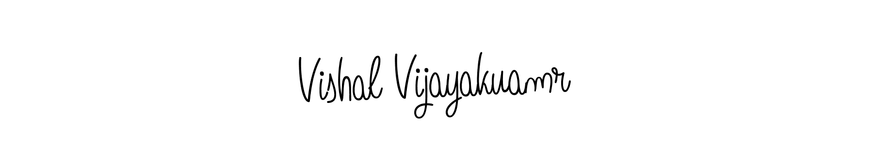 Create a beautiful signature design for name Vishal Vijayakuamr. With this signature (Angelique-Rose-font-FFP) fonts, you can make a handwritten signature for free. Vishal Vijayakuamr signature style 5 images and pictures png