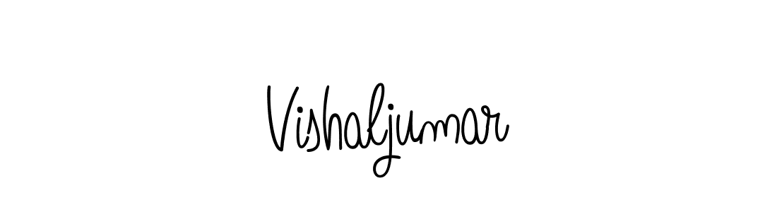 How to make Vishaljumar name signature. Use Angelique-Rose-font-FFP style for creating short signs online. This is the latest handwritten sign. Vishaljumar signature style 5 images and pictures png