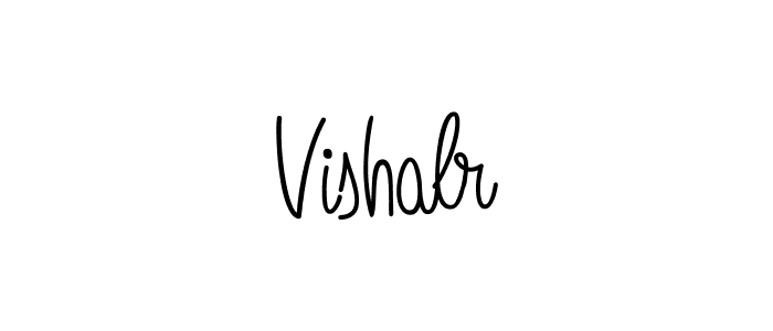 Use a signature maker to create a handwritten signature online. With this signature software, you can design (Angelique-Rose-font-FFP) your own signature for name Vishalr. Vishalr signature style 5 images and pictures png