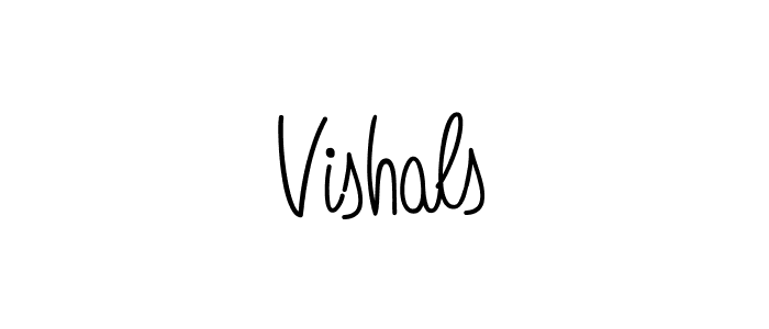 Vishals stylish signature style. Best Handwritten Sign (Angelique-Rose-font-FFP) for my name. Handwritten Signature Collection Ideas for my name Vishals. Vishals signature style 5 images and pictures png