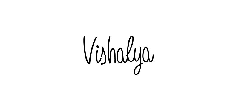 The best way (Angelique-Rose-font-FFP) to make a short signature is to pick only two or three words in your name. The name Vishalya include a total of six letters. For converting this name. Vishalya signature style 5 images and pictures png