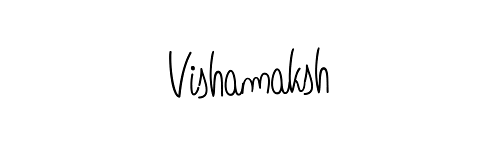 You should practise on your own different ways (Angelique-Rose-font-FFP) to write your name (Vishamaksh) in signature. don't let someone else do it for you. Vishamaksh signature style 5 images and pictures png
