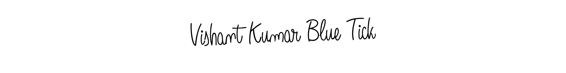 Once you've used our free online signature maker to create your best signature Angelique-Rose-font-FFP style, it's time to enjoy all of the benefits that Vishant Kumar Blue Tick name signing documents. Vishant Kumar Blue Tick signature style 5 images and pictures png
