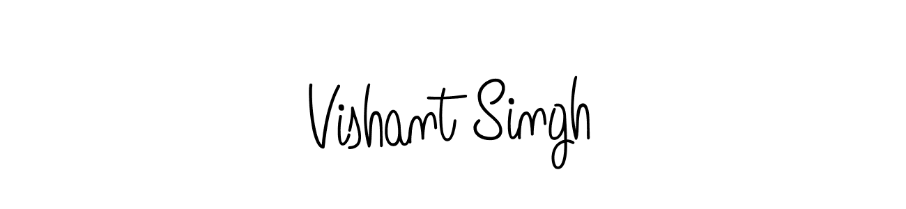 Design your own signature with our free online signature maker. With this signature software, you can create a handwritten (Angelique-Rose-font-FFP) signature for name Vishant Singh. Vishant Singh signature style 5 images and pictures png