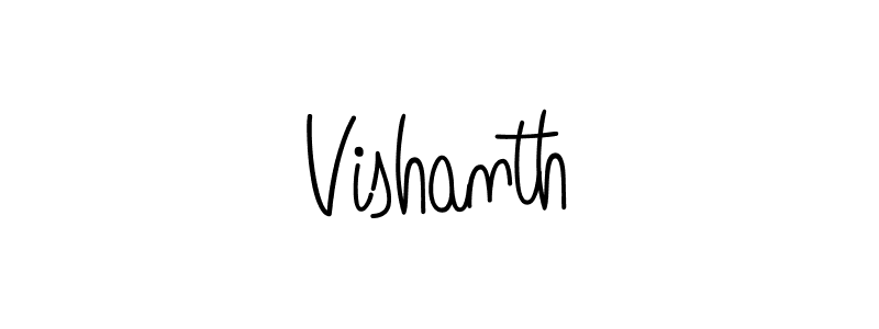 Create a beautiful signature design for name Vishanth. With this signature (Angelique-Rose-font-FFP) fonts, you can make a handwritten signature for free. Vishanth signature style 5 images and pictures png