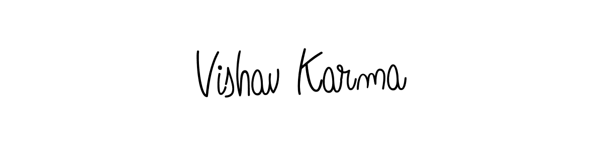 Make a beautiful signature design for name Vishav Karma. Use this online signature maker to create a handwritten signature for free. Vishav Karma signature style 5 images and pictures png