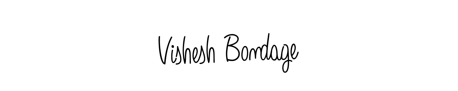 Make a beautiful signature design for name Vishesh Bondage. Use this online signature maker to create a handwritten signature for free. Vishesh Bondage signature style 5 images and pictures png