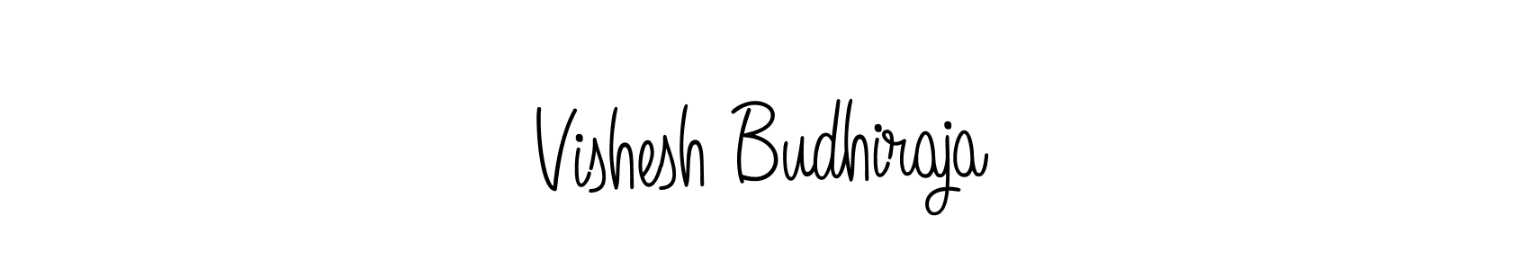 Use a signature maker to create a handwritten signature online. With this signature software, you can design (Angelique-Rose-font-FFP) your own signature for name Vishesh Budhiraja. Vishesh Budhiraja signature style 5 images and pictures png