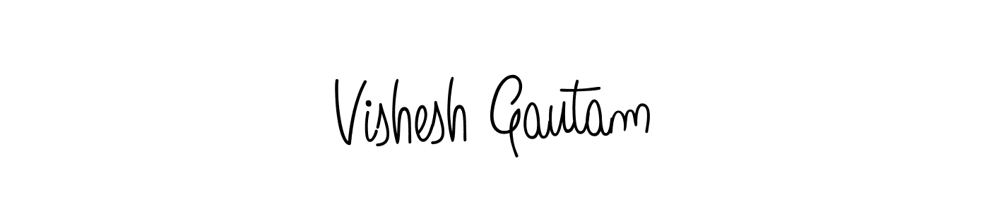 Make a short Vishesh Gautam signature style. Manage your documents anywhere anytime using Angelique-Rose-font-FFP. Create and add eSignatures, submit forms, share and send files easily. Vishesh Gautam signature style 5 images and pictures png