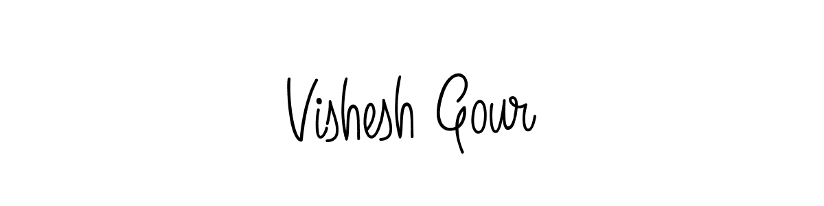Also we have Vishesh Gour name is the best signature style. Create professional handwritten signature collection using Angelique-Rose-font-FFP autograph style. Vishesh Gour signature style 5 images and pictures png