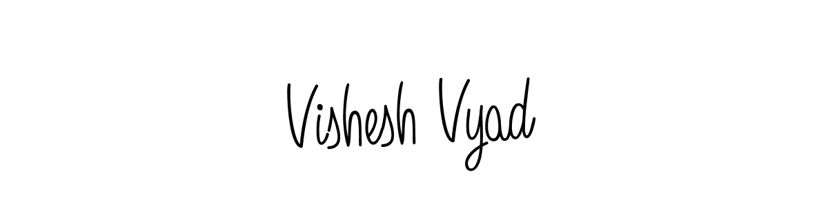 Angelique-Rose-font-FFP is a professional signature style that is perfect for those who want to add a touch of class to their signature. It is also a great choice for those who want to make their signature more unique. Get Vishesh Vyad name to fancy signature for free. Vishesh Vyad signature style 5 images and pictures png