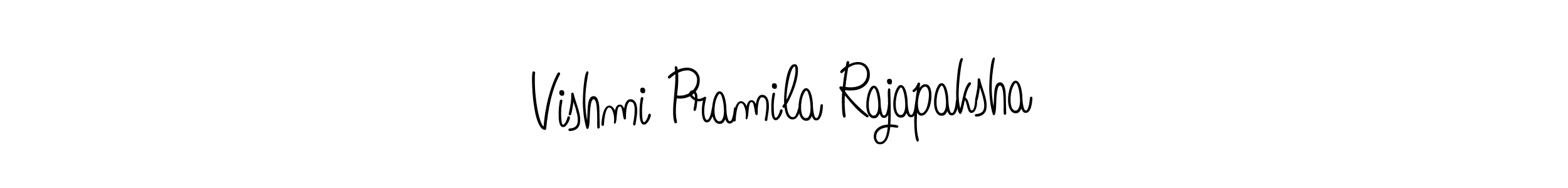 Use a signature maker to create a handwritten signature online. With this signature software, you can design (Angelique-Rose-font-FFP) your own signature for name Vishmi Pramila Rajapaksha. Vishmi Pramila Rajapaksha signature style 5 images and pictures png