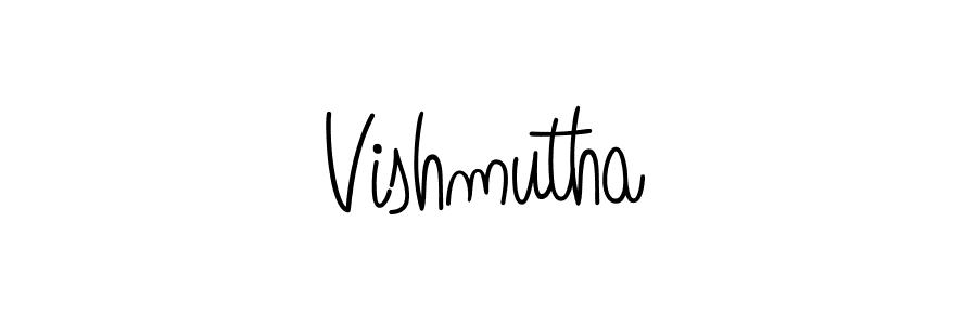 Make a beautiful signature design for name Vishmutha. With this signature (Angelique-Rose-font-FFP) style, you can create a handwritten signature for free. Vishmutha signature style 5 images and pictures png